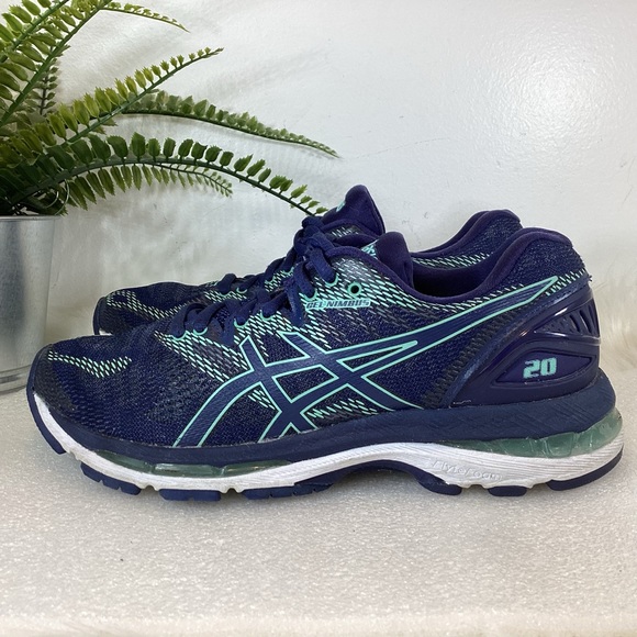 ASICS GEL NIMBUS GUIDANCE LINE 20 RUNNING SHOES NAVY TEAL SZ 6.5 - Picture 3 of 7